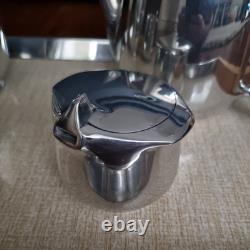 Vintage Picquot Ware 4 Piece Tea and Coffee Set + Tray England