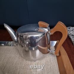 Vintage Picquot Ware 4 Piece Tea and Coffee Set + Tray England