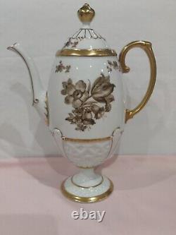 Vintage Pirkenhammer Cezch, Embossed, Pedestal Coffee Set. Absolutely Stunning
