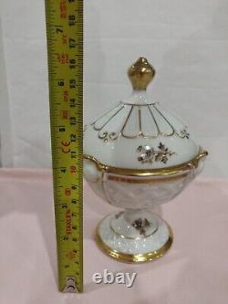 Vintage Pirkenhammer Cezch, Embossed, Pedestal Coffee Set. Absolutely Stunning