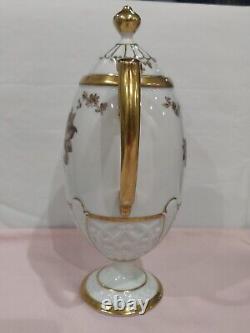 Vintage Pirkenhammer Cezch, Embossed, Pedestal Coffee Set. Absolutely Stunning