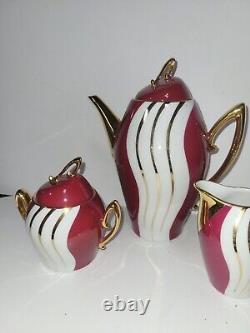 Vintage Pm And M Porcelain Bavarian Mcm Coffee Set B14