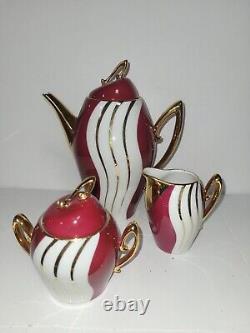 Vintage Pm And M Porcelain Bavarian Mcm Coffee Set B14