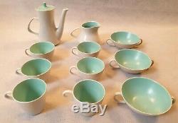 Vintage Poole Pottery Twintone Dining Set 8 Dining Set 6 Tea Coffee Set 52 Items