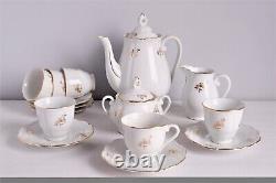 Vintage Porcelain Coffee Set, Haas & Czjek Schlaggenwald, Czechoslovakia, 50s