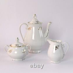 Vintage Porcelain Coffee Set, Haas & Czjek Schlaggenwald, Czechoslovakia, 50s