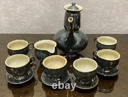 Vintage Porcelain Coffee set LVIV USSR LKSF, 1950's