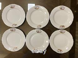Vintage Porcelain Coffee set November for six person Baranovka USSR, 1990's