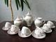 Vintage Porcelain Coffee Set-for Six Person Gorodnitsa 1970's Ussr