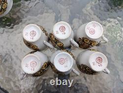 Vintage Porcelain Tea set Mother of pearl for six people (Ukraine Polonne ZHK)