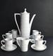 Vintage Pormeirion Totem White Coffee Set By Susan Williams-ellis, England
