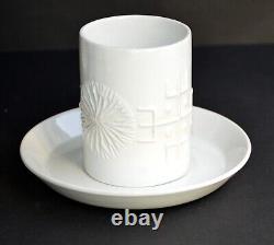 Vintage Pormeirion TOTEM White Coffee Set by Susan Williams-Ellis, England