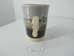 Vintage Porthmadoc Porthmadog Pottery Coffee Set Hand Painted Earthware D3