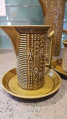 Vintage Portmeirion Cypher Olive Green Tea/coffee Set Susan Williams-Ellis MCM