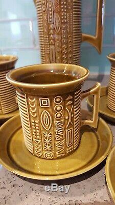 Vintage Portmeirion Cypher Olive Green Tea/coffee Set Susan Williams-Ellis MCM