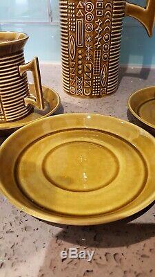 Vintage Portmeirion Cypher Olive Green Tea/coffee Set Susan Williams-Ellis MCM