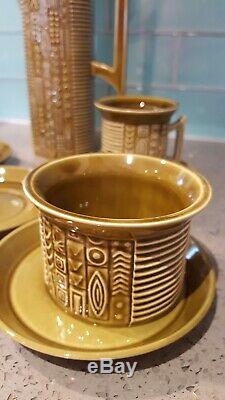 Vintage Portmeirion Cypher Olive Green Tea/coffee Set Susan Williams-Ellis MCM