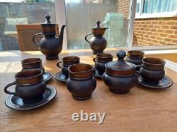 Vintage Purbeck Pottery LTD tea and coffee set