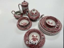 Vintage Red Tea/Coffee Set Spodes Camilla Copeland
