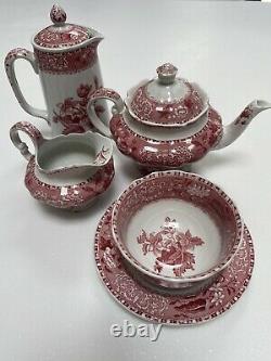 Vintage Red Tea/Coffee Set Spodes Camilla Copeland
