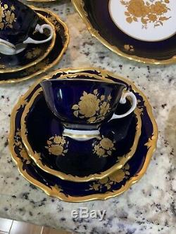 Vintage Reichenbach Echet Cobalt Tea/Coffee Set! Made In Germany