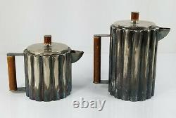 Vintage Reproduction Ilonka Karasz Tea Coffee Service Set Silverplate MCM