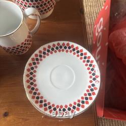 Vintage Retro Cmielow Porcelain Coffee Set 11 Pieces