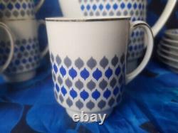 Vintage Retro Cmielow Porcelain Coffee Set 15 Pieces