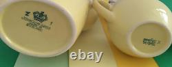 Vintage, Retro Johnson Brothers Cow Parsley Lemon Coffee Set For Six Persons