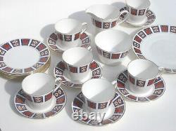 Vintage Retro Mid Century QUEEN ANNE England Bone China Tea Coffee 21 Piece Set