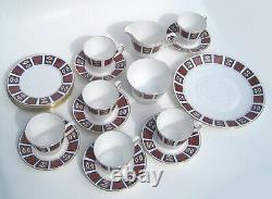 Vintage Retro Mid Century QUEEN ANNE England Bone China Tea Coffee 21 Piece Set