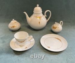 Vintage Rosenthal Bjorn Wiinblad Romance 60 Pc White 24k Gold Coffee /dinner Set
