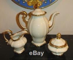 Vintage Rosenthal China Selb Germany Pompadour Baroque Gold Coffee Set