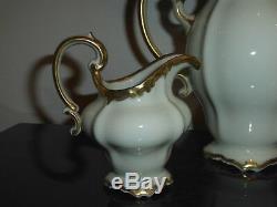 Vintage Rosenthal China Selb Germany Pompadour Baroque Gold Coffee Set