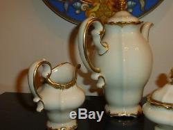 Vintage Rosenthal China Selb Germany Pompadour Baroque Gold Coffee Set