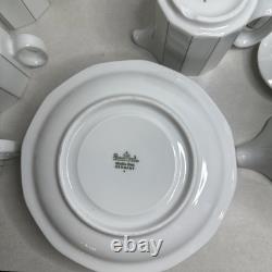 Vintage Rosenthal-Continental CORFU 17 Piece Tea Coffee Servce Polygon Gold Line