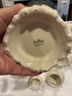 Vintage Rosenthal Germany Pompadour Tea / Coffee Pot With Creamer & Sugar Set