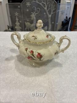 Vintage Rosenthal Germany Pompadour Tea / Coffee Pot With Creamer & Sugar Set