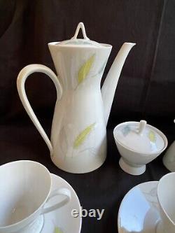 Vintage Rosenthal Raymond Loewy Form 2000 Bunte Blatter coffee set