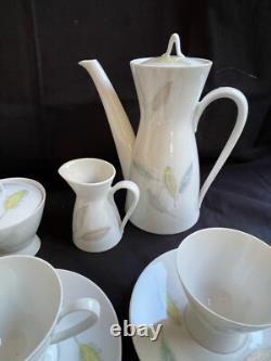 Vintage Rosenthal Raymond Loewy Form 2000 Bunte Blatter coffee set