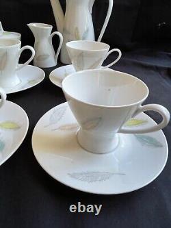 Vintage Rosenthal Raymond Loewy Form 2000 Bunte Blatter coffee set