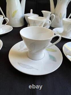 Vintage Rosenthal Raymond Loewy Form 2000 Bunte Blatter coffee set