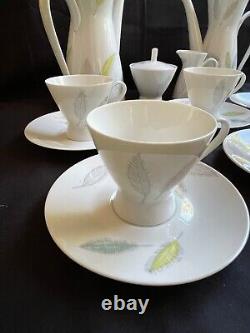 Vintage Rosenthal Raymond Loewy Form 2000 Bunte Blatter coffee set