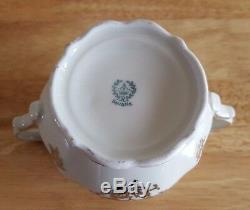 Vintage Roslau Bavaria WHITE/GOLD Tea or Coffee Set of Pot, Creamer & Sugar Bowl