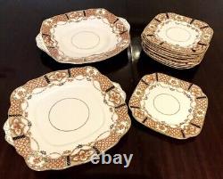 Vintage Roslyn Bone China Made In England Tea Set & Plates (36 Pieces)