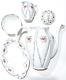 Vintage Royal Albert Bone China England Minuet Coffee Pot 4 Piece Set