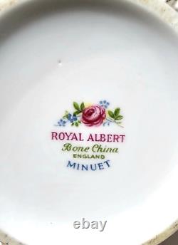 Vintage Royal Albert Bone China England Minuet Coffee Pot 4 Piece Set