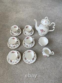 Vintage Royal Albert Bone China Tranquility 15 piece Coffee Tea Set