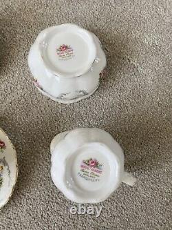 Vintage Royal Albert Bone China Tranquility 15 piece Coffee Tea Set