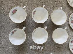 Vintage Royal Albert Bone China Tranquility 15 piece Coffee Tea Set